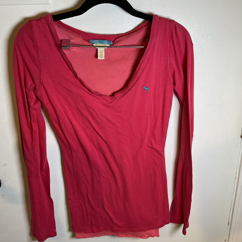 Vintage Y2K Abercrombie Long Sleeve Top *Flaw*